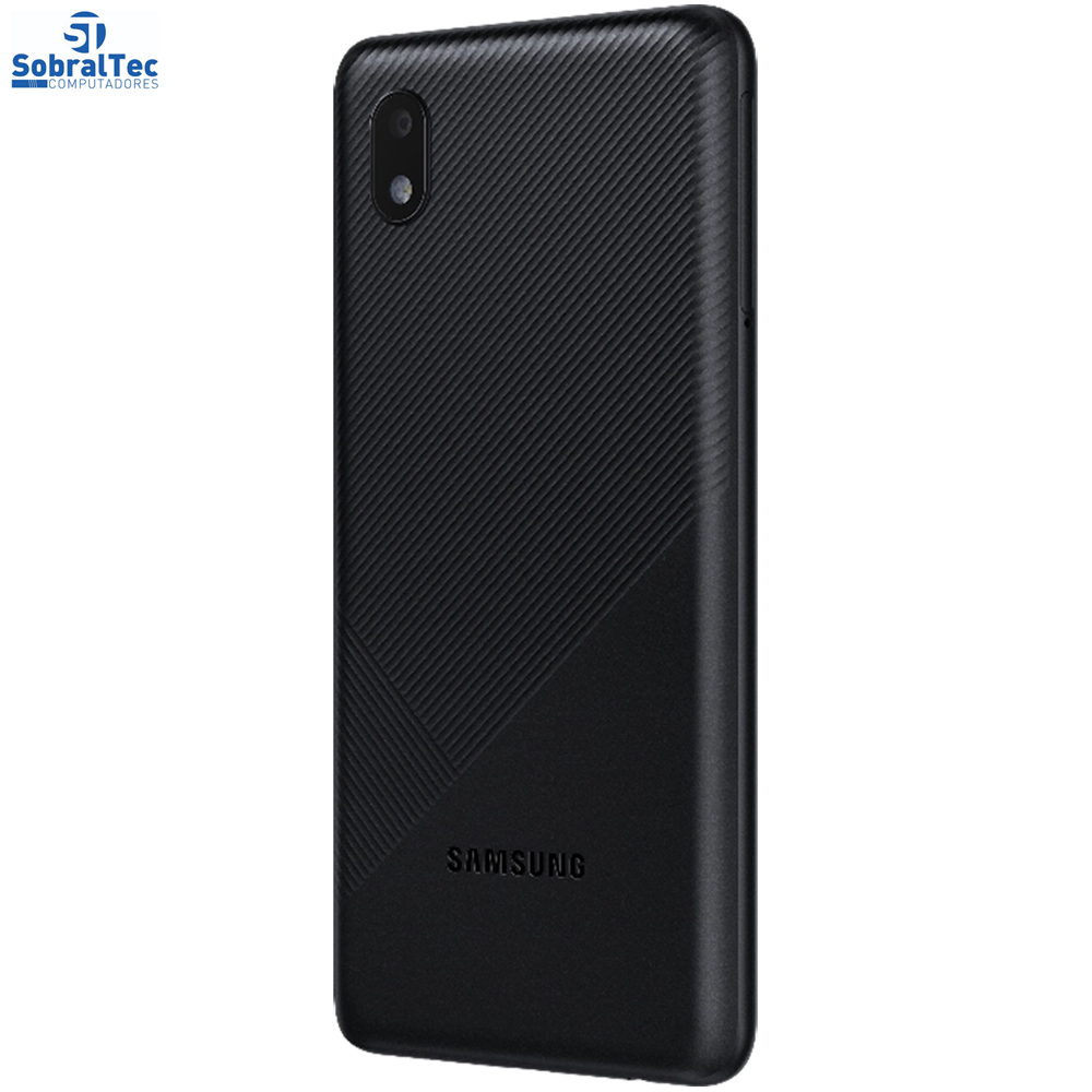 Smartphone Samsung Galaxy A01 Core Preto 32GB, Tela Infinita de 5.3”, Câmera Traseira 8MP, Android GO 10.0, Dual Chip
