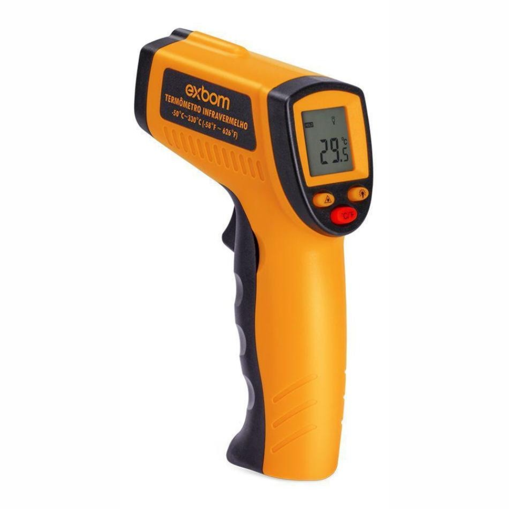 Termômetro Digital Infravermelho Temperatura De -50° à 330° Exbom TDI-330