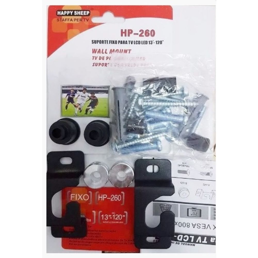 Suporte Fixo Para Tv Lcd Led de 13 á 120 Polegadas Hp-260
