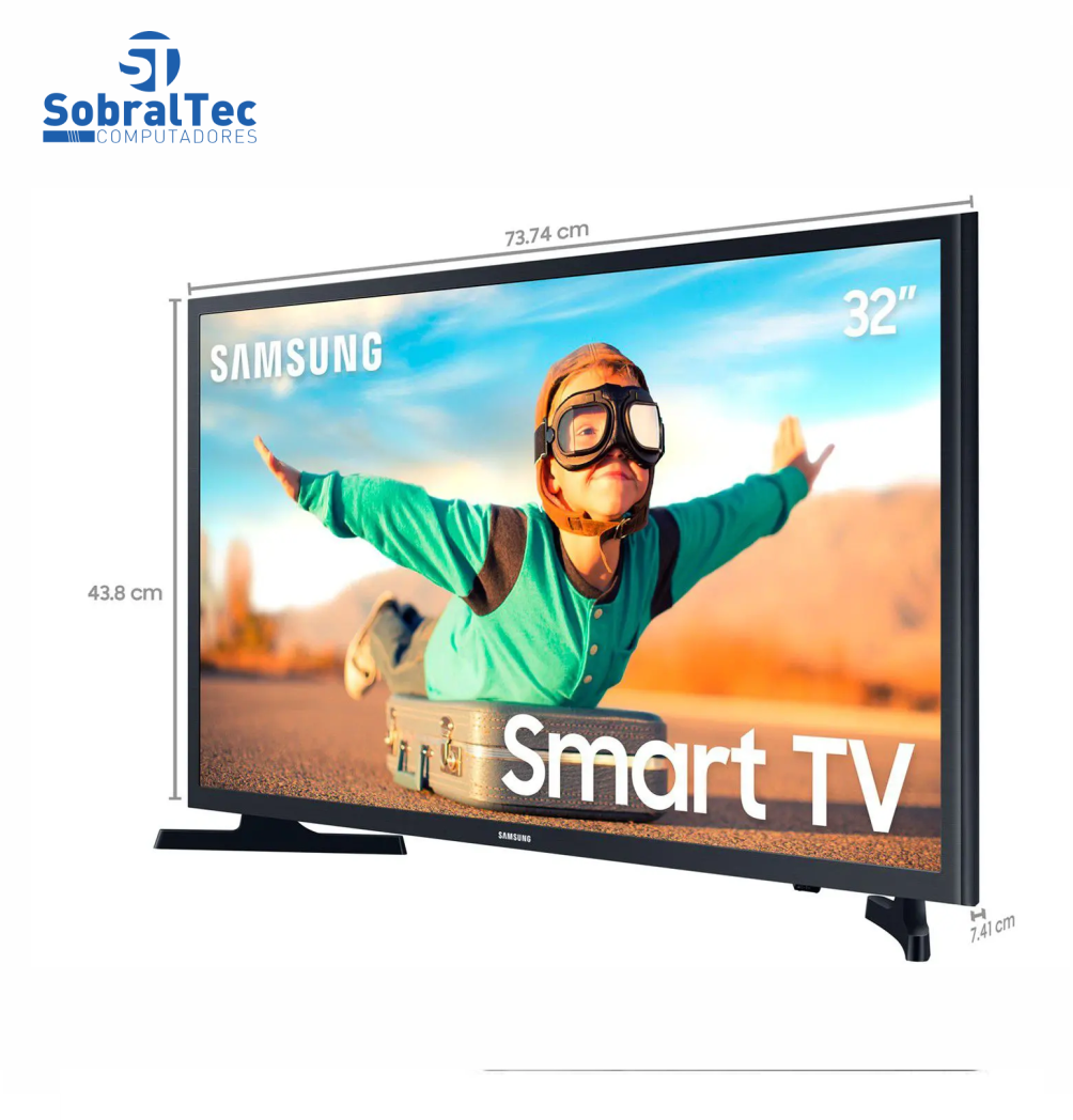 Smart TV LED 32” Samsung 32T4300A - Wi-Fi HDR 2 HDMI 1 USB