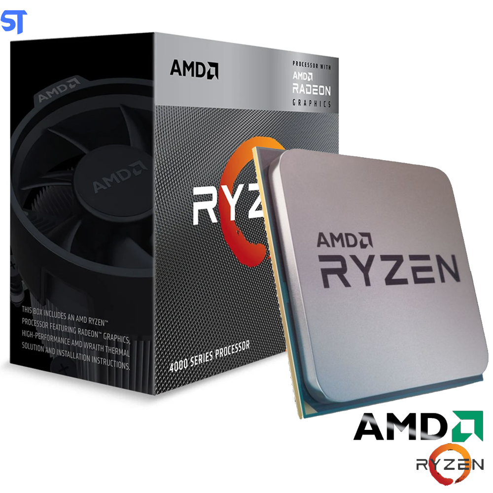 Kit Upgrade para Gamer AMD Ryzen 5 4600G + Placa Mãe B450 + 8GB DDR4 Evo Potenza