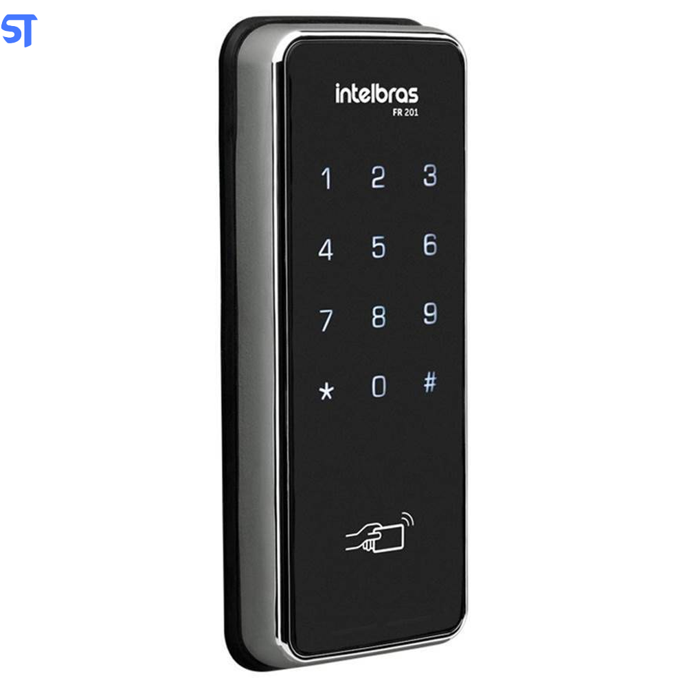 Fechadura Digital FR 201 Preto e Cinza Intelbras