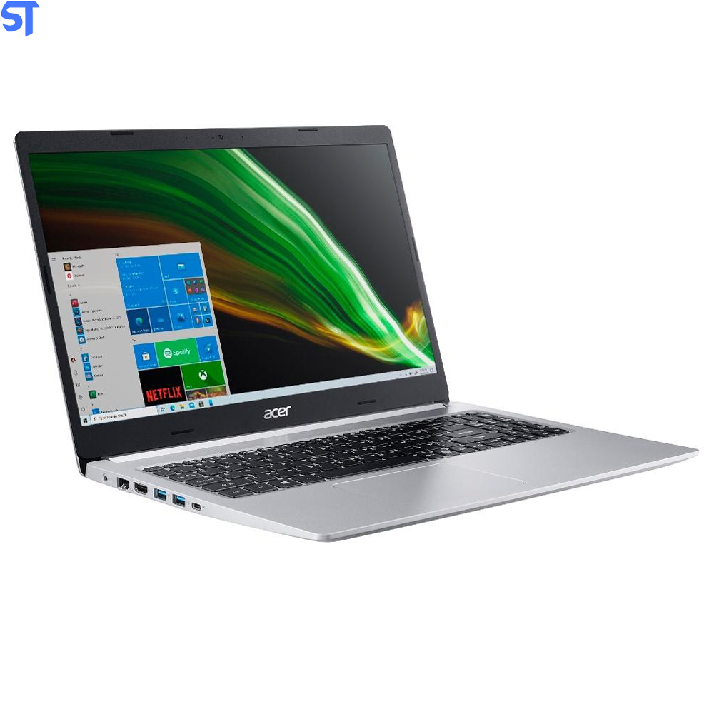 Notebook Acer Aspire 5 Intel Core i5-10210U, 4GB RAM, SSD 256GB NVMe, 15.6 Full HD, UHD Graphics, Windows 10 Home, Prata