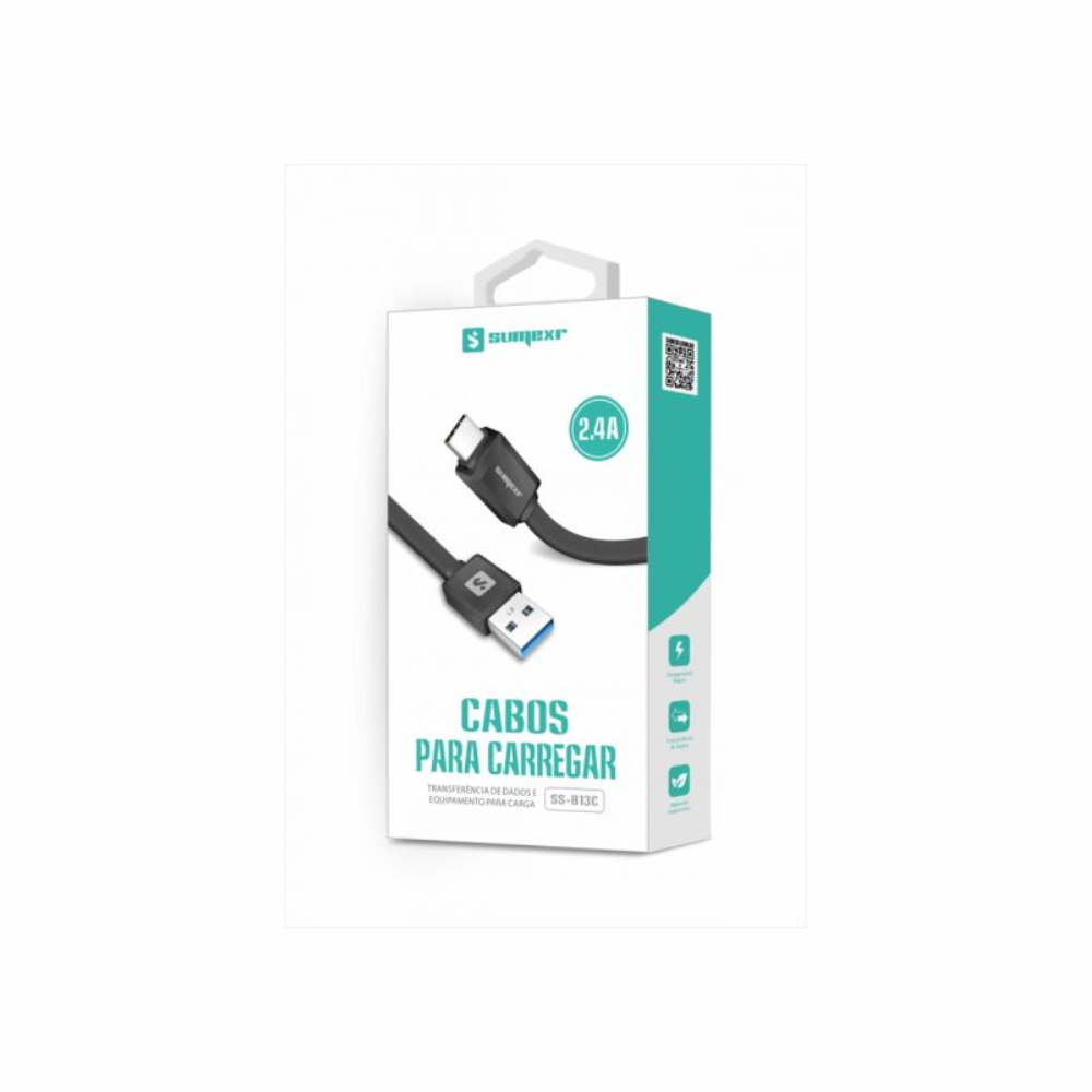 Cabo Usb Para Micro Usb Tipo C Sumexr SS-b13c 2.4a 1Mt
