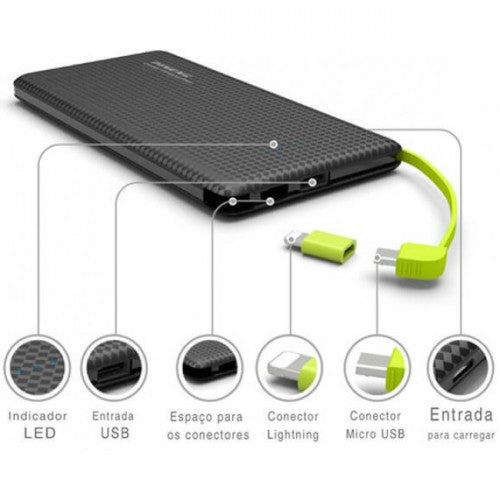 Bateria Portátil Power Bank Pineng Pn-952 5000mah