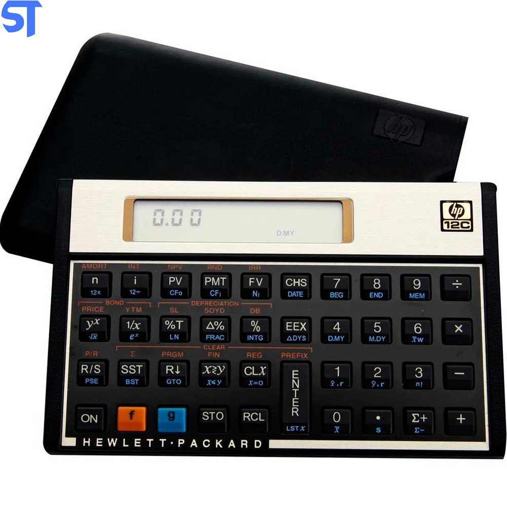 Calculadora Financeira HP 12c com 120 Funções - Preta/Dourada