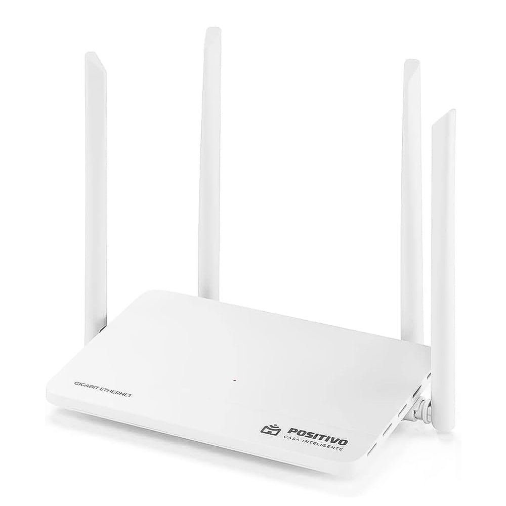 Roteador Smart  Mesh Fast Ethernet Positivo Casa Inteligente Cobertura 200m², Beamforming, Suporta Até 64 Dispositivos