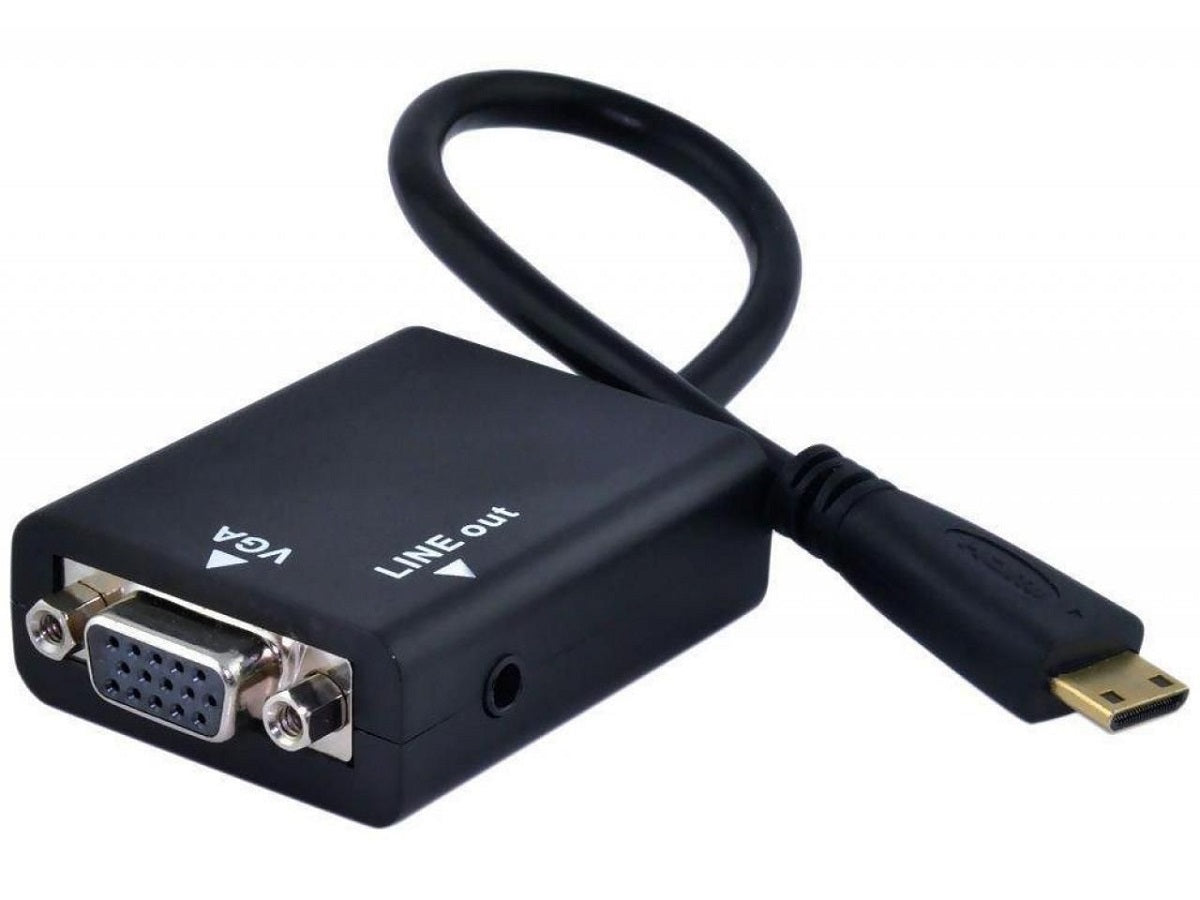 Cabo Conversor Hdmi X Vga Hd Com Saída de Audio P2 Xt-2085 Xtrad