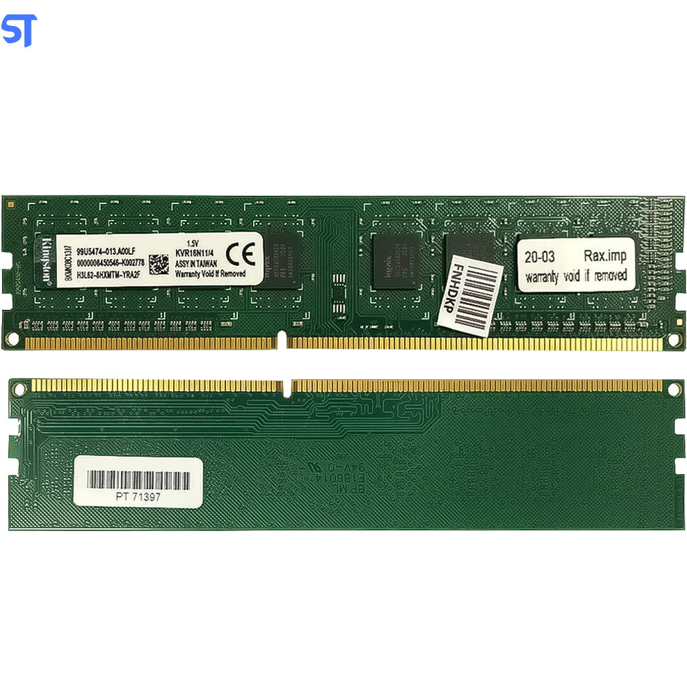 Memória Ram Para Desktop 4GB 1600MHz Ddr3  Kingston - KVR16N11/4