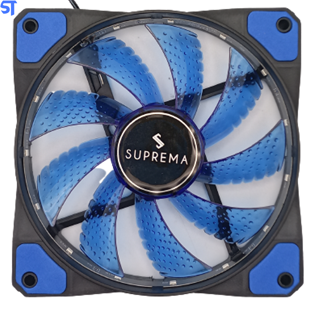 Cooler Fan Gamer 15 Led 120mm Azul Suprema - F003