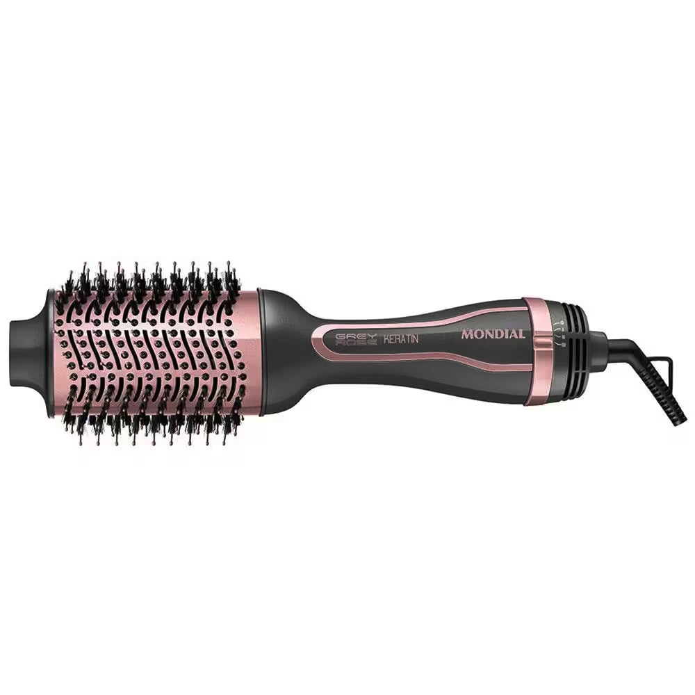 Escova Secadora Grey Rose Keratin Mondial ES-11 Bivolt