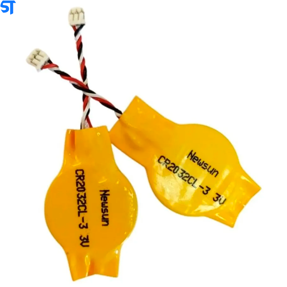 Bateria Pilha Bios Cmos 3v Cr2032 - Amarelo 3 Pinos