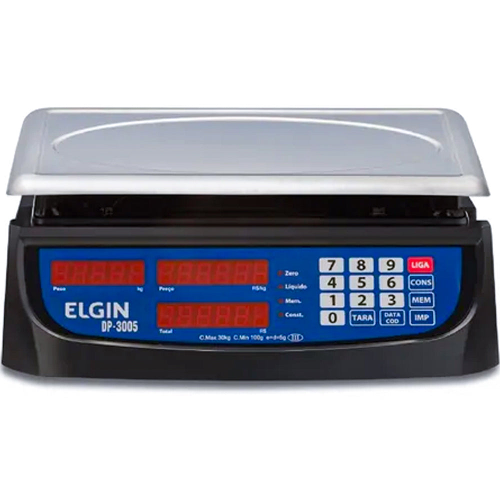 Balanca de Automação DP30 16 Teclas 5g x 30 kg Bivolt, Elgin DP30 PLUS