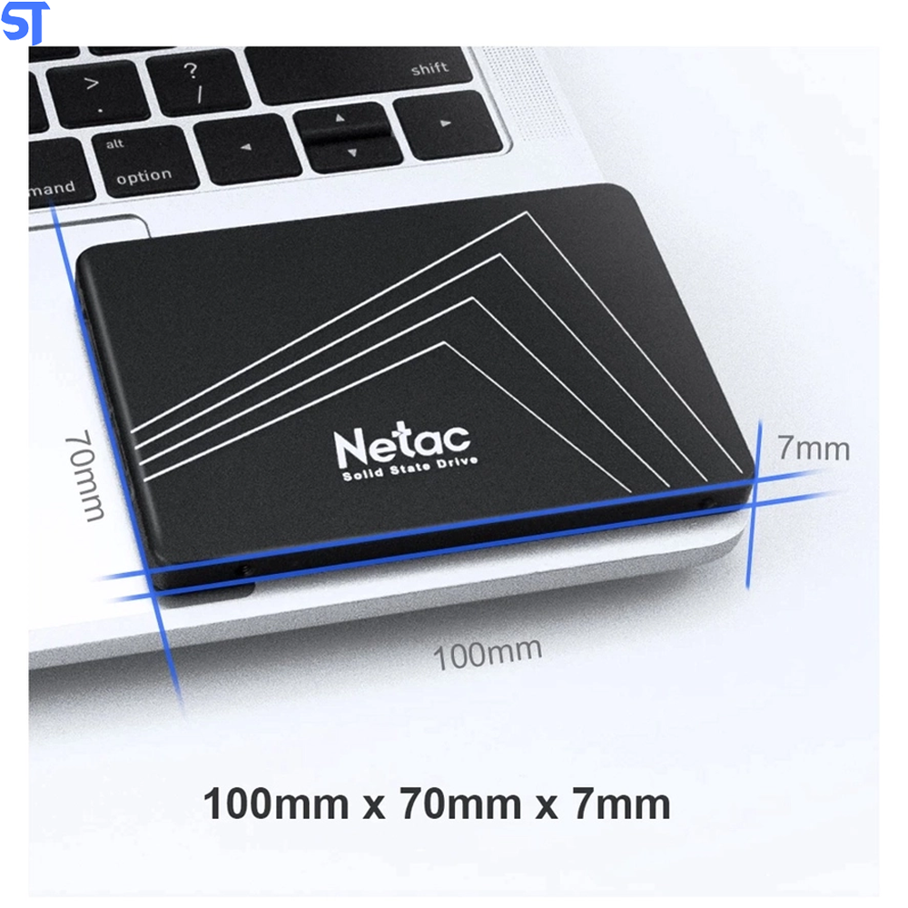 HD SSD Netac 240GB 2.5`SataIII 560Mbps de Leitura 520Mbps de Gravação - 3D Nand