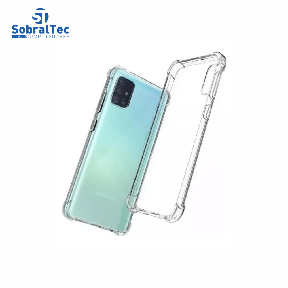 Capa Silicone Tpu Transparente Borda Anti Impacto Anti-Shock Samsung Galaxy A71
