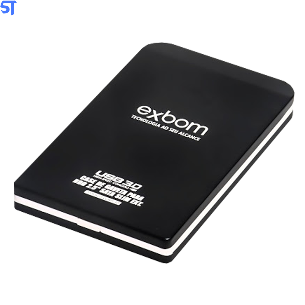 Case de Gaveta Usb 3.0 para Hdd 2.5" Sata Slim Externo Blister- Exbom Cghd-30