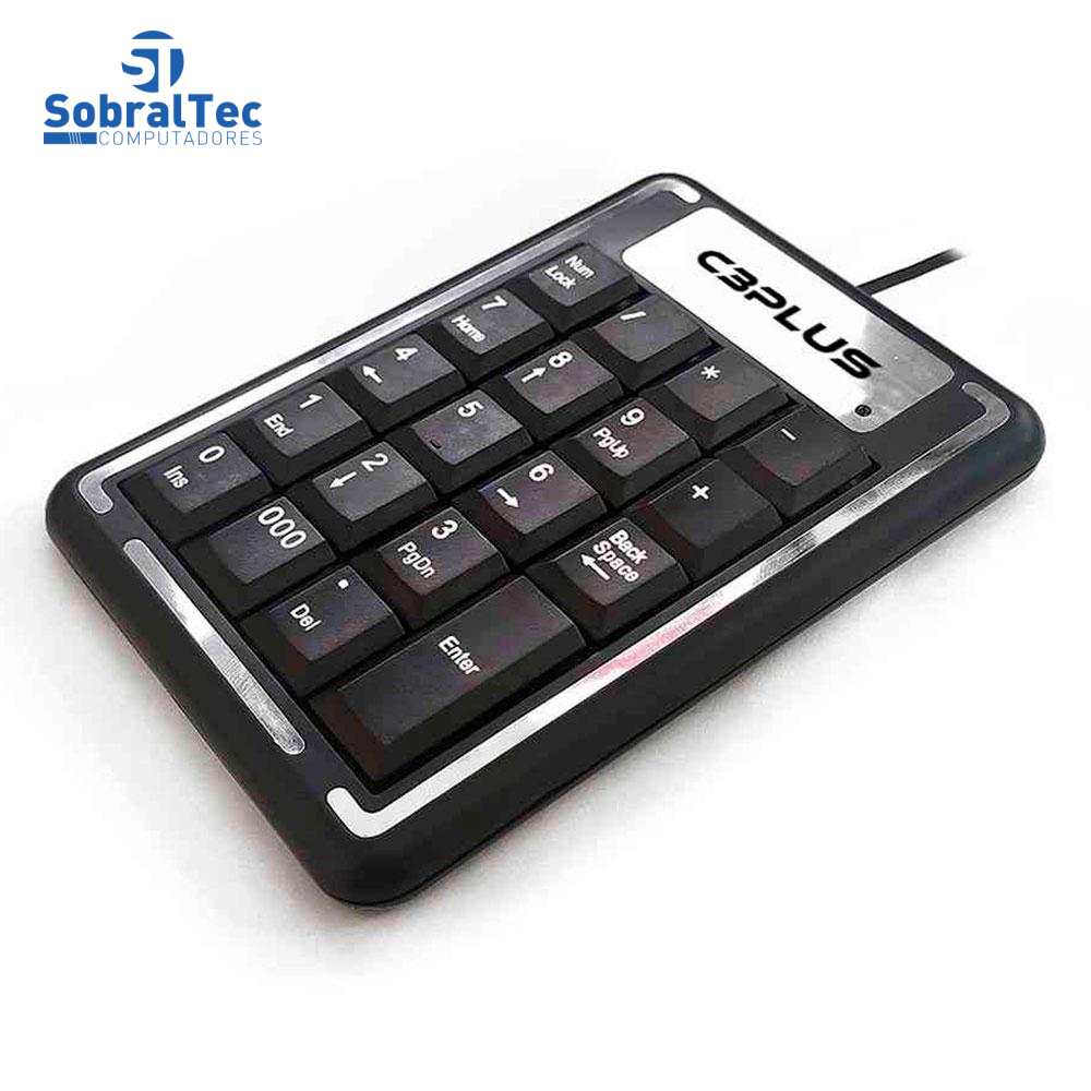 Teclado Numérico Usb Para Notebook E Pc Kn-11bk C3plus