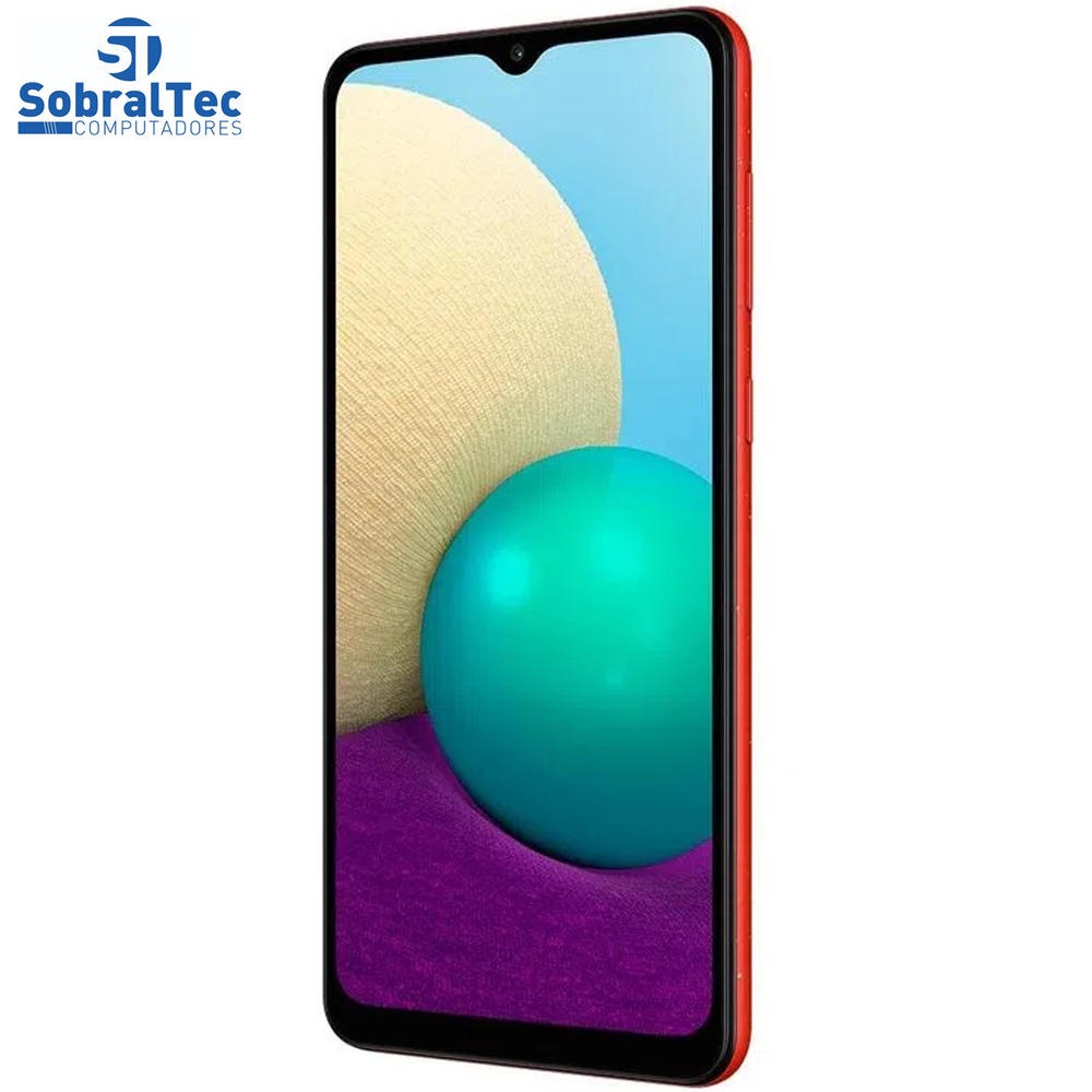 Smartphone Samsung Galaxy A02, 32GB, RAM 2GB, Quad-Core, 13MP, Vermelho - SM-A022MZRRZTO