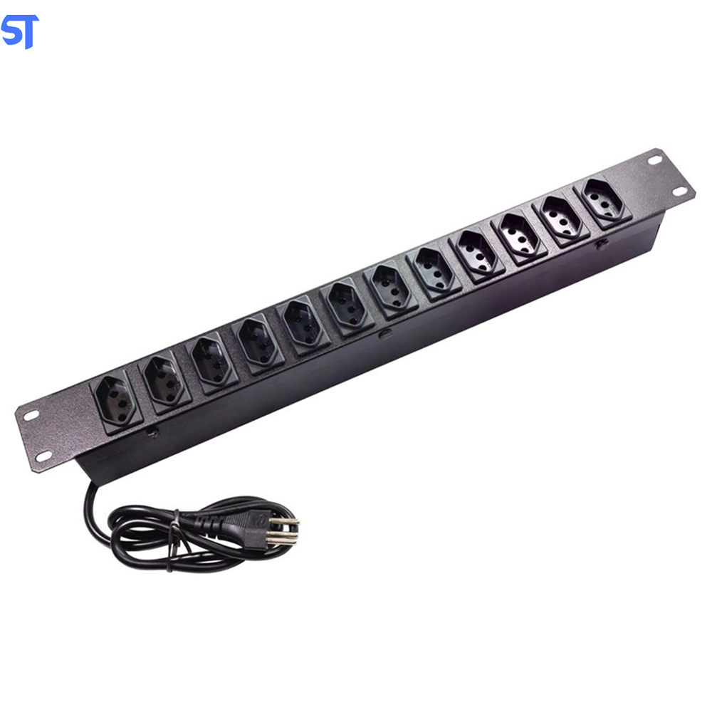 Régua Rack 19 Com 12 Tomadas 1MT 20A  - Emplac