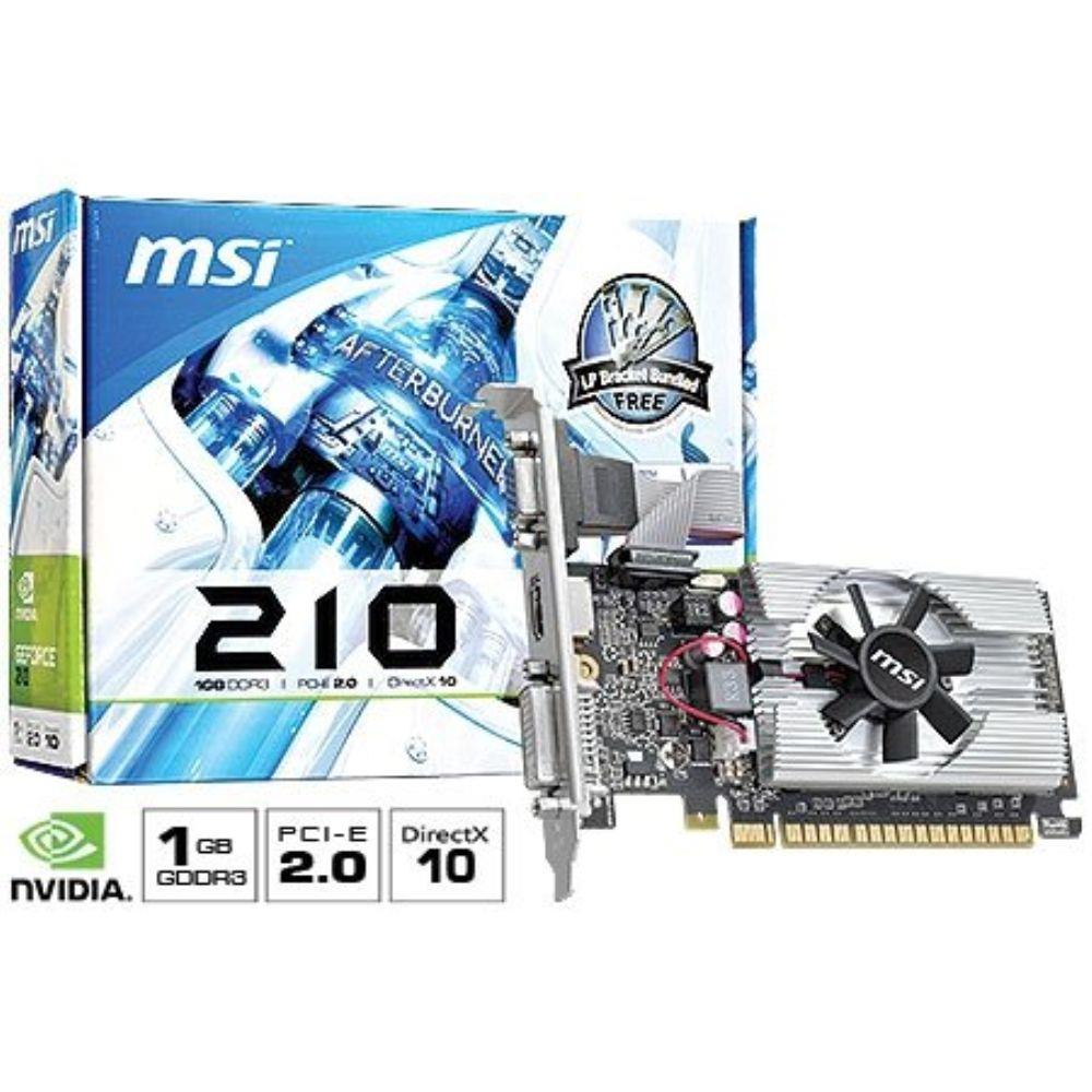 Placa de Vídeo MSI GeForce N210 1GB DDR3 PCI-Express