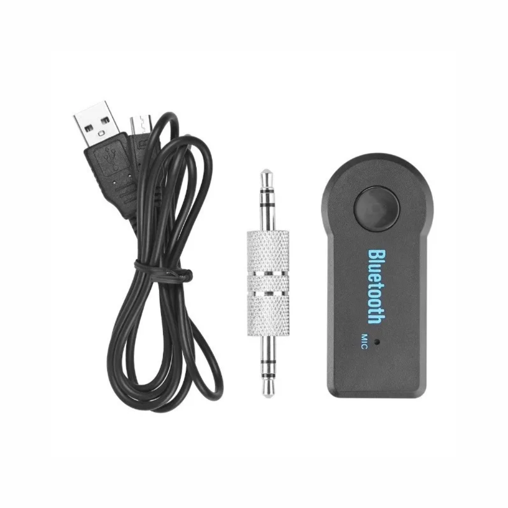 Adaptador Áudio Receptor Música Car Bluetooth Usb Veicular E Som