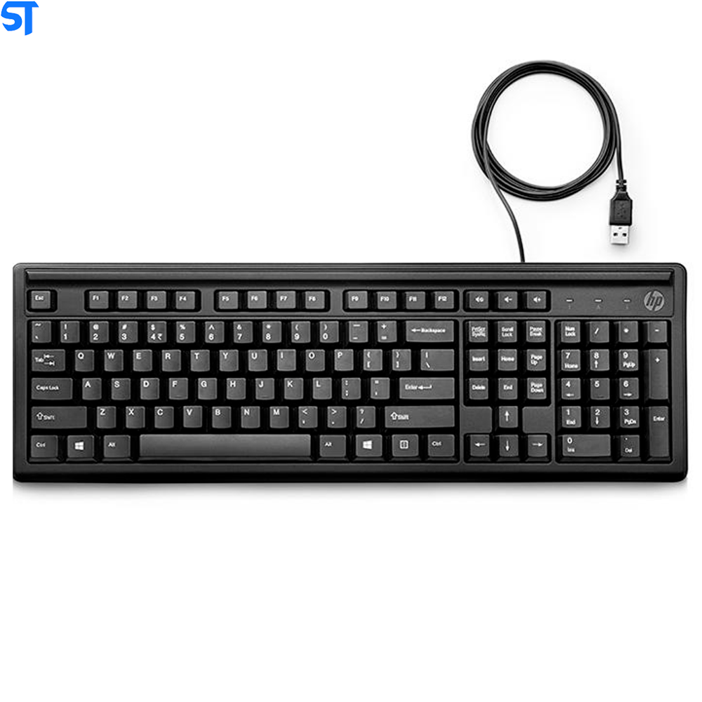Kit Teclado e Mouse HP USB 160 Preto Padrão ABNT2-6HD76AA#AC4