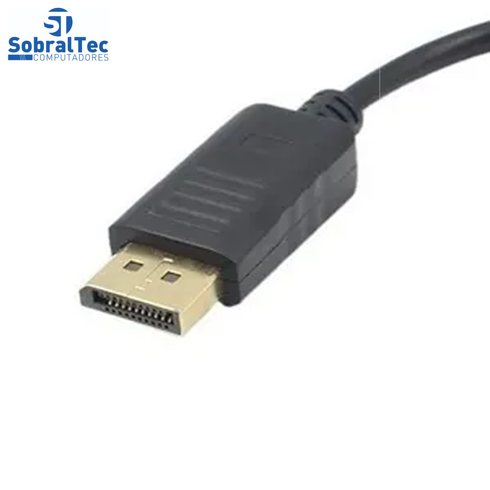 Cabo DisplayPort Dp Macho Para Hdmi Fêmea