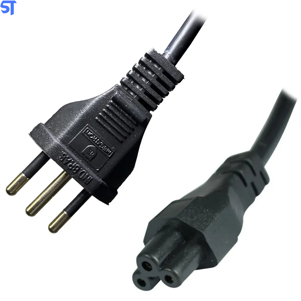 Cabo de Força Tripolar Para Fonte de Notebook Mickey Mouse 2P+T 0,75MM2 1.80M MEGATRON