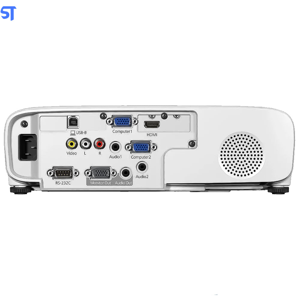 Projetor Epson Powerlite E20 3LCD, XGA, 3.400 Lumens Com Tela de Projeção Elétrica 150x200cm 220V GT