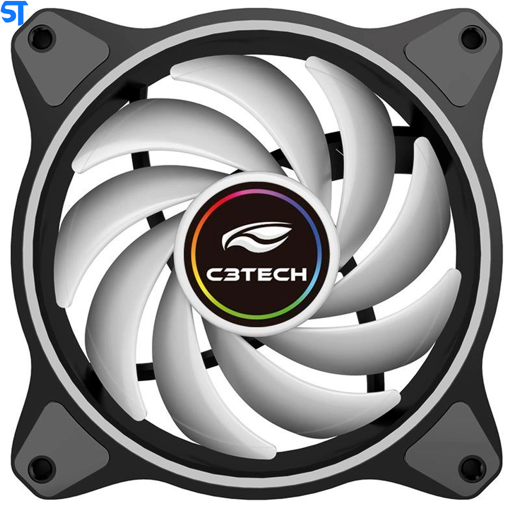 Cooler FAN F7-L250RGB 12CM Silencioso C3Tech
