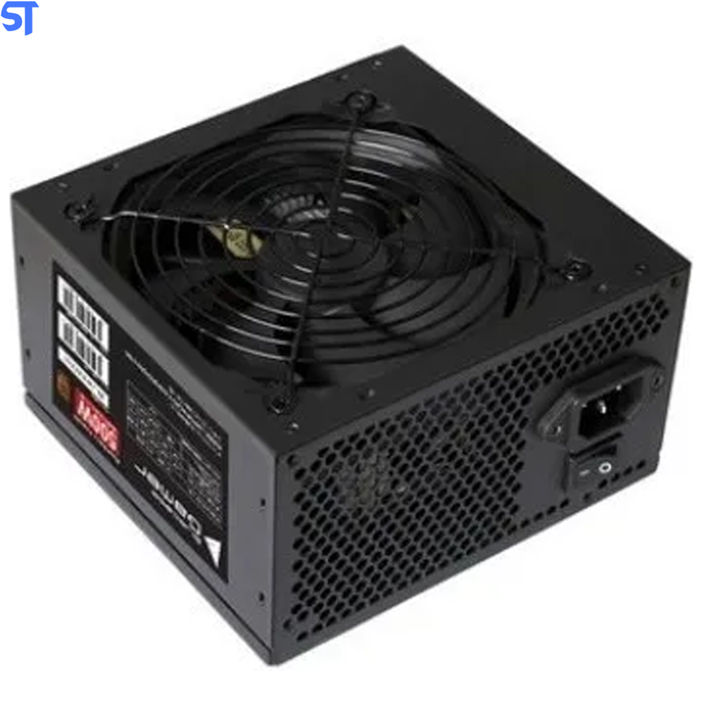 Fonte de Alimentação Atx 500W Real 80 Plus Bronze (Blu500r-b) - Bluecase - Com Ventilador Preto