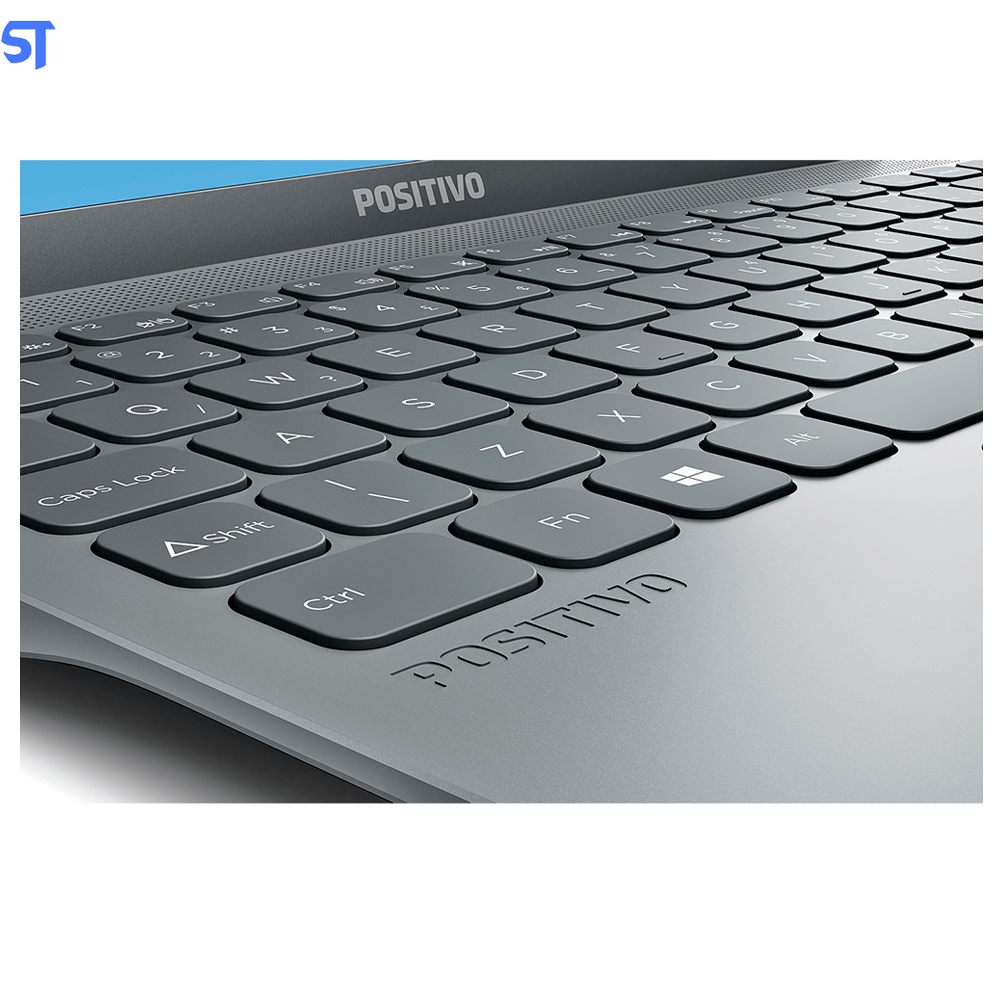 Notebook Positivo Motion Gray Q4128C-S Intel® Atom® Quad Core Windows 10 Home, Tela 14