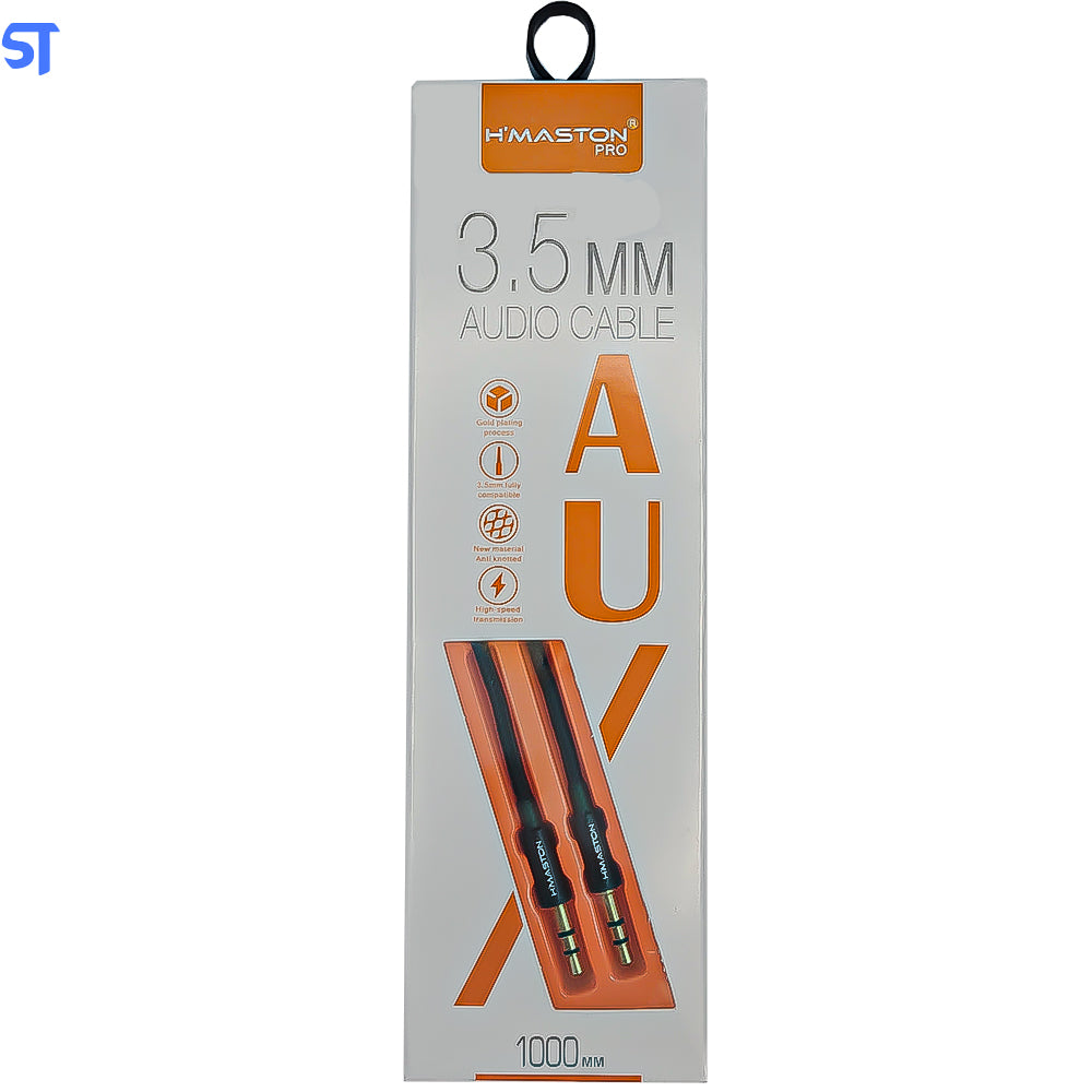 Cabo de Áudio P2 X P2 3.5 mm 1M H'Maston PRO - HS-Y02