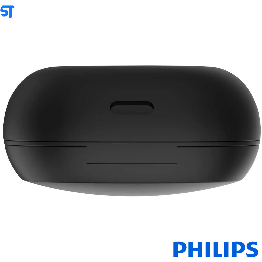 Fone De Ouvido Bluetooth Philips Tat1235Bk Preto Tws Com Microfone E Bateria De Até 18H, Resistente À Água Ipx5
