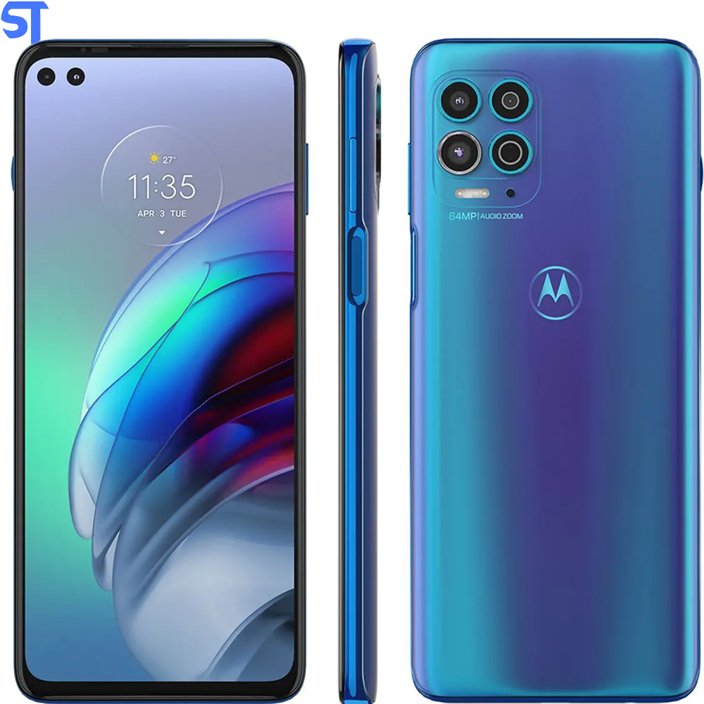 Smartphone Motorola Moto G100 256GB Luminous Ocean - 5G 12GB RAM 6,7” Câm. Quádrupla + Selfie Dupla