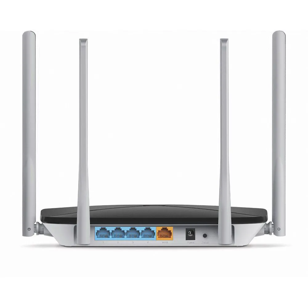 Roteador Wireless Mercusys AC12 AC1200 4 Lan-1 Wan Dual Band com 4 Antenas