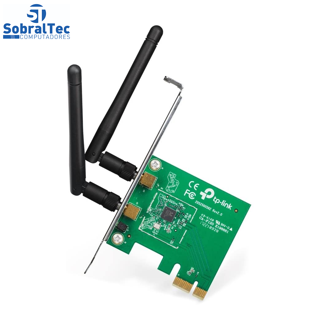 Placa de Rede  Wireless 300Mbps PCI-Express - TP-Link N300 - TL-WN881ND