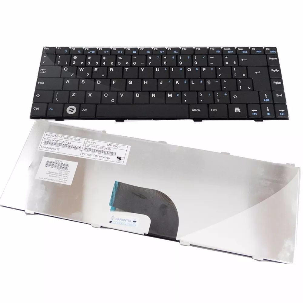 Teclado Notebook Ibyte Fly Active V109302ak Br Pt: Pk130gfa40
