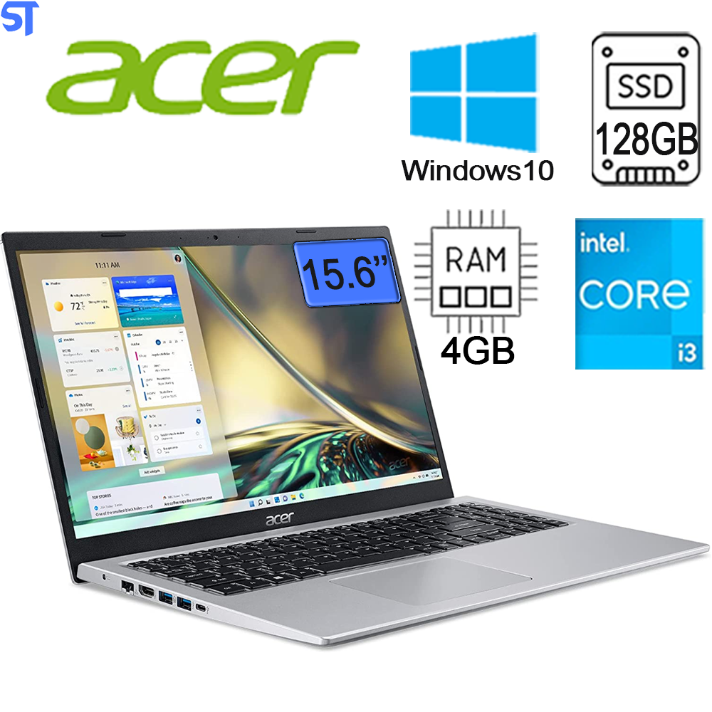 Notebook Acer A515-56-36UT Intel Core i3 1115G4 de 3.0GHz Tela Full HD 15.6