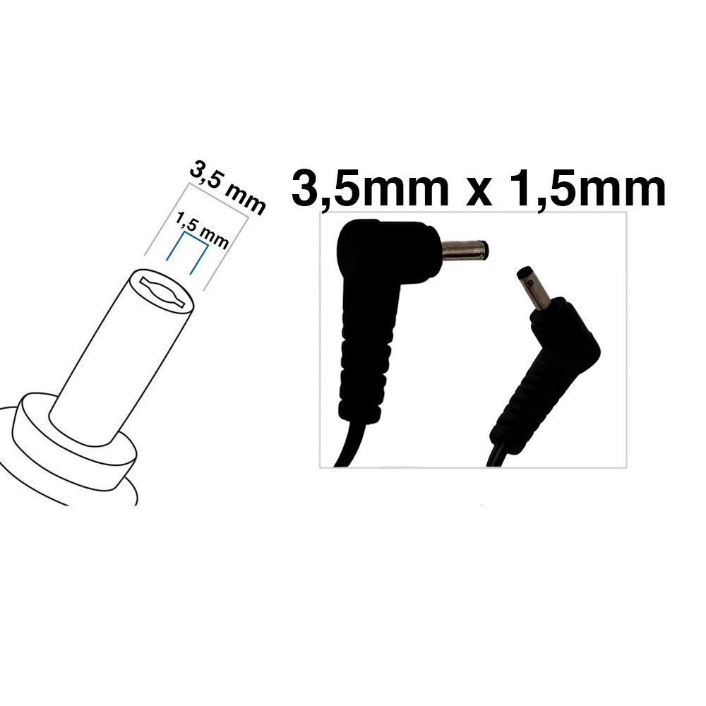 Fonte de Alimentação Notebook Positivo 12V 2.5A Pino Fino 3,5mm x 1,5mm Modelo: NBS30G120250VB