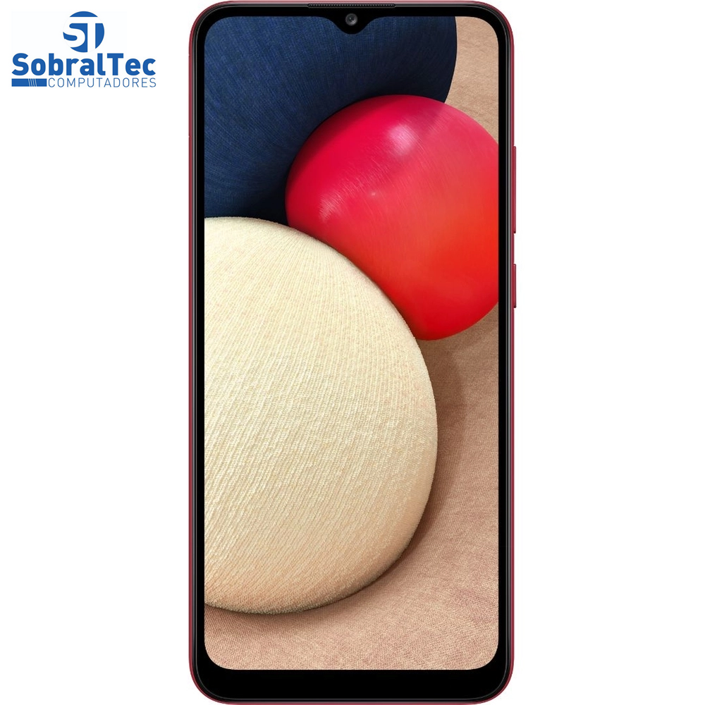 Smartphone Samsung Galaxy A02S 32GB, RAM 3GB, Octa-Core, Câmera Tripla Vermelho - SM-A025M/DS