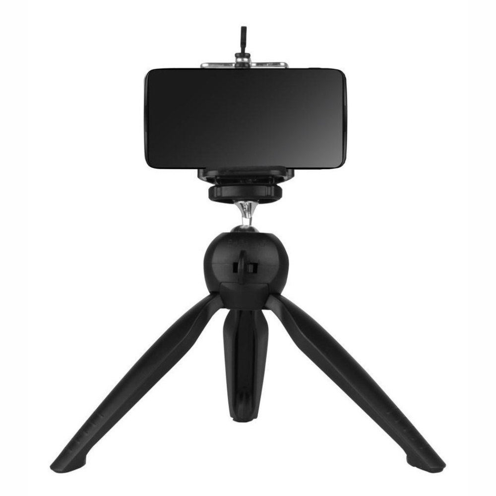 Mini Tripé De Mesa Com Suporte Para Celular Rotação 360º