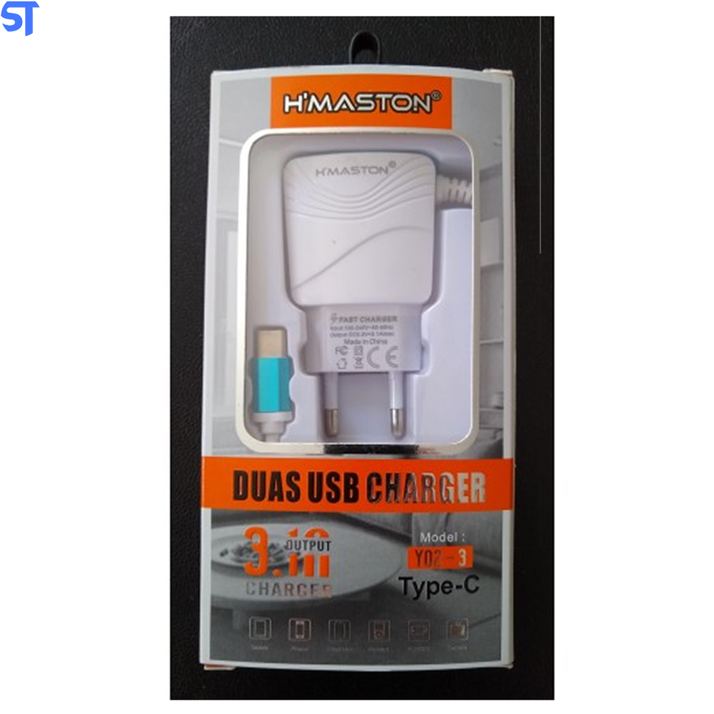 Carregador Para Smatphone Tipo C H'maston Y02-3