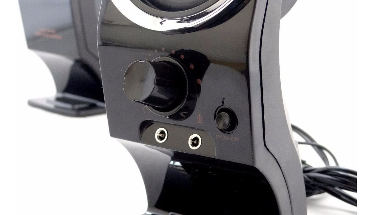 Caixa De Som Para Notebook Pc P2 12W 40Ohms Usb 2.0 Knup KP-7024