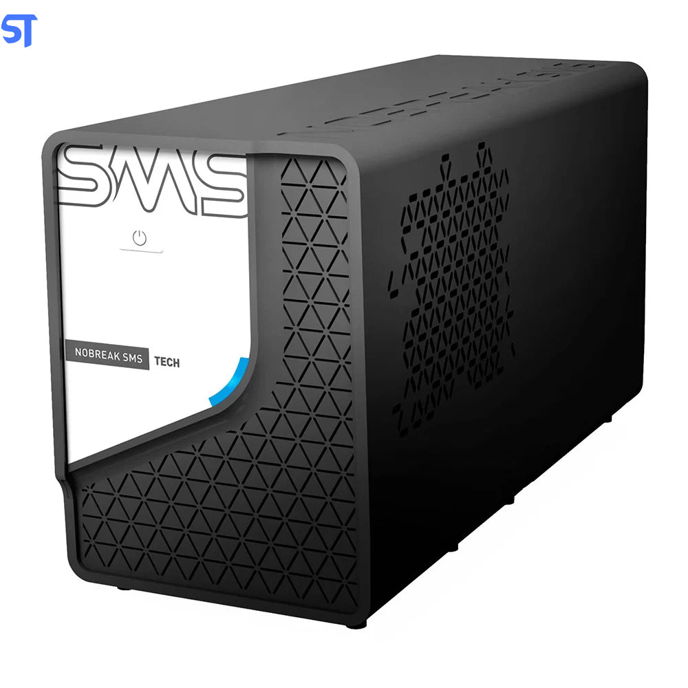 Nobreak Interativo Sms Tech 600va, Entrada Bivolt, Saida 115v - 29300 Com 6 Tomadas