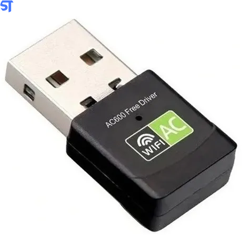 Adaptador Wifi Usb 2.0 Dual Band 2.4 e 5ghz 600 Mbps - Easyidea- Preto