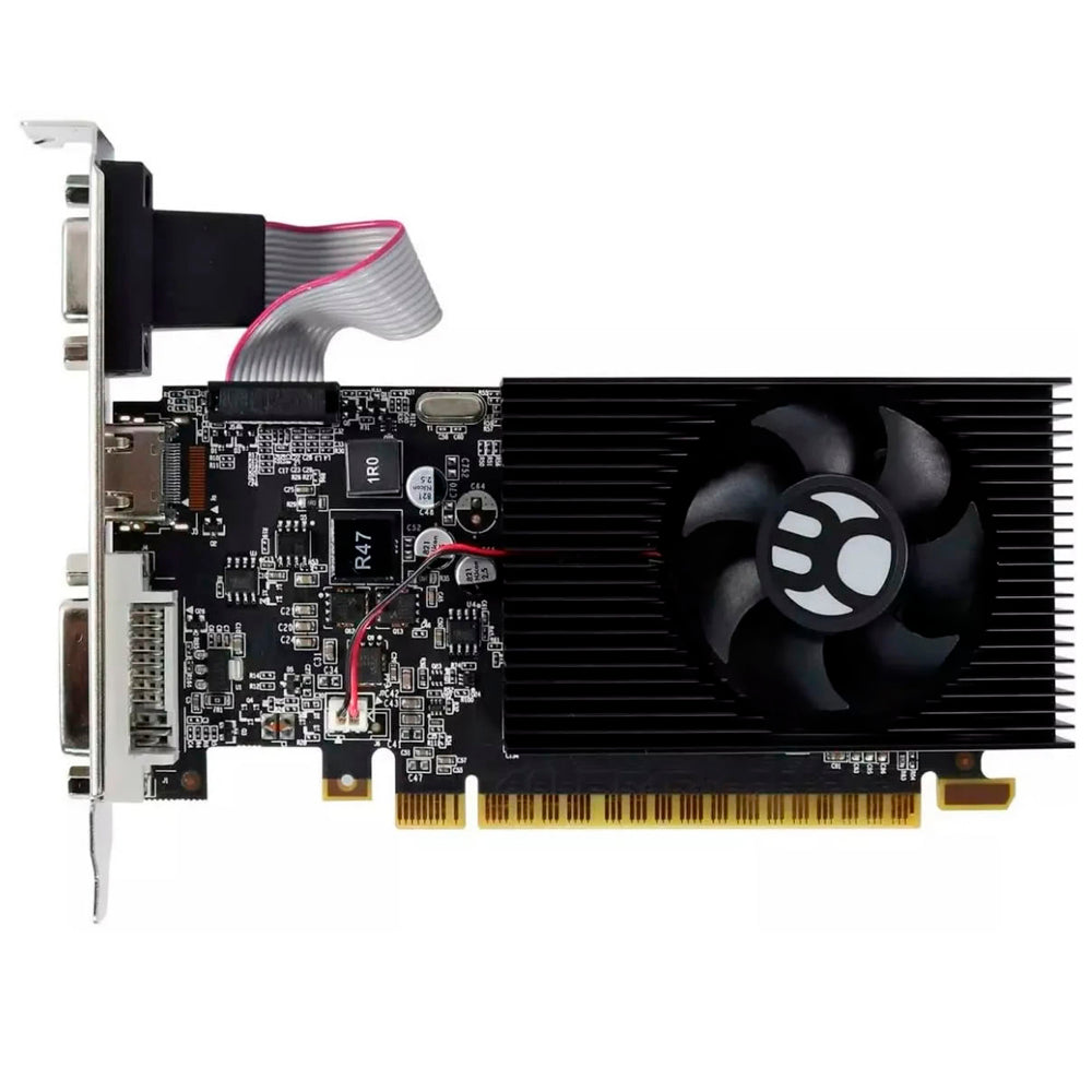 Placa de Vídeo GPU GT 730 2GB DDR3 128 BITS Bluecase, BOX, DVI, HDMI, VGA, Low Profile - Pn BP-GT730-2GD3DBX