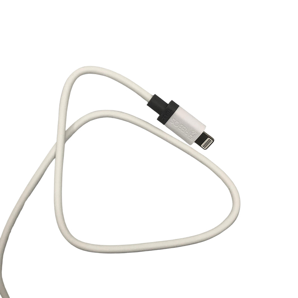 Cabo de Carregador para iPhone Lightning para USB Branco Hrebos - HS-70