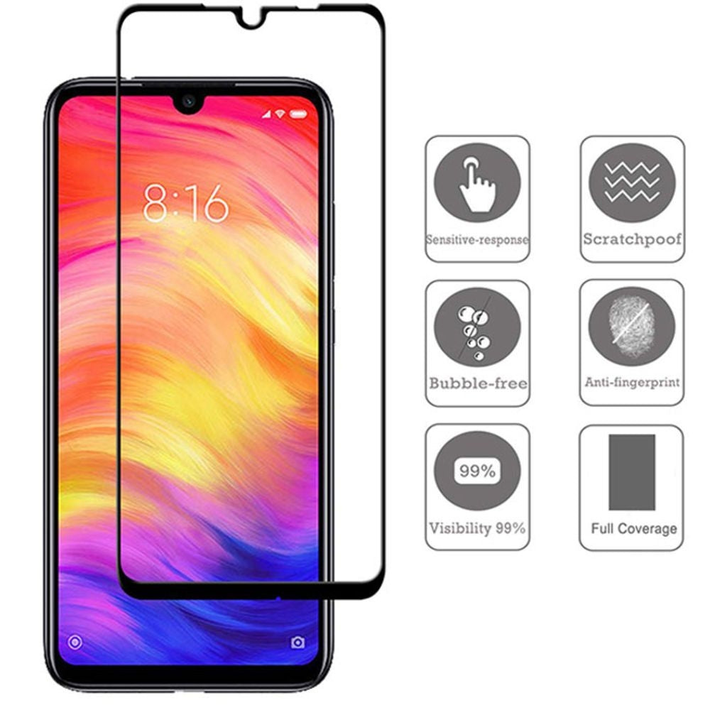 Pelicula 5D para Smartphone Xiaomi Redmi Note 7 Preto