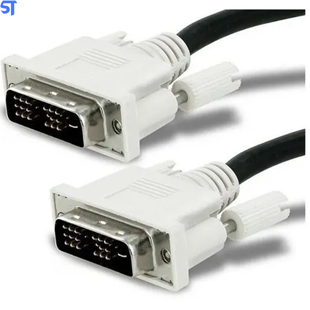 Cabo Dvi 18+1 Macho Para Dvi 18+1 Macho 1,5Mt - Branco